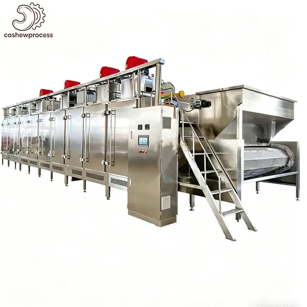 200kg/h Electric Cashew Roaster — Automatic Flavored Nut Machine cashew processing machine
