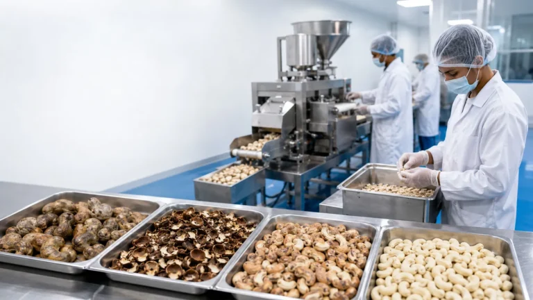 Cashew Shelling and Peeling Line Solution
